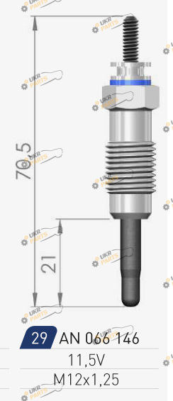 Свеча накаливания A-N PARTS 066 146